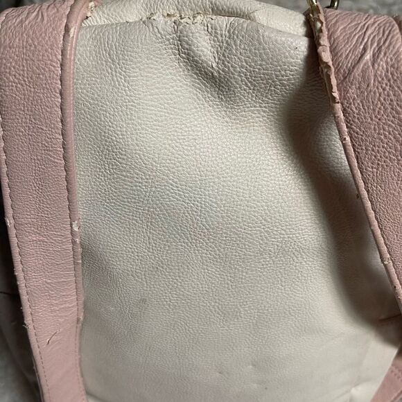 BETSEY JOHNSON BACKPACK BONE BLUSH PINK FLORAL hand bag - Picture 9 of 10